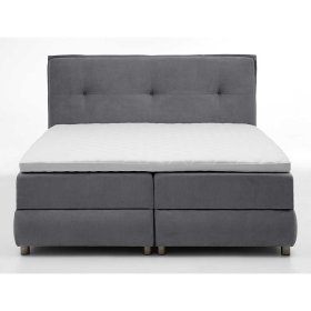 Boxspringbett Graland mit Bettkasten in Anthrazit Webstoff – Ansicht 4