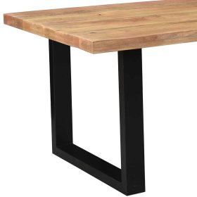 Esszimmertisch Runina aus Mangobaum Massivholz und Metall handgearbeitet – Ansicht 3