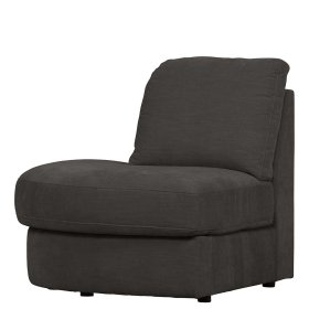 Modulsofa Abschluss Element links Trois in Anthrazit 93 cm breit – Ansicht 2