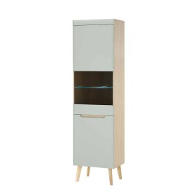 Wohnwand Casmas im Skandi Design in Mintgrün (vierteilig) – Ansicht 4