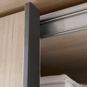 Schlafzimmer Bruvena mit Schwebetürenschrank in Eiche Optik (vierteilig) – Ansicht 10