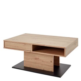 Couchtisch Corossol in modernem Design Eichefarben und Schwarz – Ansicht 2