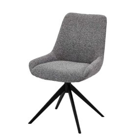 Esszimmerstuhl Orica um 360 Grad drehbar mit Gestell aus Metall (2er Set) – Ansicht 1