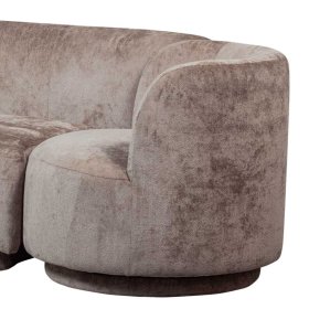 Modulsofa 3teilig Vasteca in Taupe aus Chenillegewebe (dreiteilig) – Ansicht 4