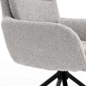 Zwei Esstisch Stühle Grossaro drehbar mit Gestell aus Metall (2er Set) – Ansicht 8