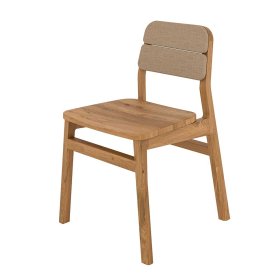 Esstisch Stühle Koropi aus Wildeiche Massivholz geölt (2er Set) – Ansicht 1