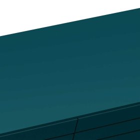 Design Kommode Tomi in Dunkelblau und Goldfarben mit Vierfußgestell aus Metall – Ansicht 5