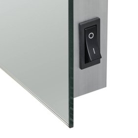 Badezimmerspiegel Bino mit LED Beleuchtung in rechteckiger Form – Ansicht 3