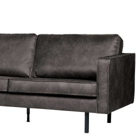 Eckgarnitur Lonzavez in Schwarz Kunstleder modern – Ansicht 6
