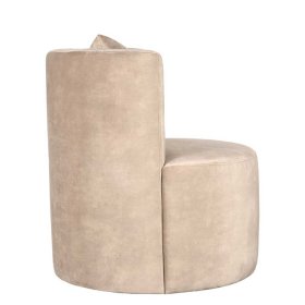 Wohnzimmersessel Beno aus Velours 75 cm hoch – Ansicht 3