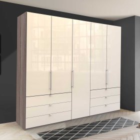 Panorama Ankleideschrank Rimini 3 türig und glasbeschichtet – Ansicht 3