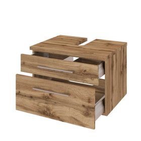 Schubladen Waschbeckenschrank Besdos im Wildeiche Dekor 60 cm breit – Ansicht 4