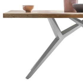 Esszimmertisch Howard aus Mangobaum Massivholz und Eisen modern – Ansicht 3