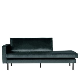Samt Recamiere Maiwos in Petrol im Retro Design – Ansicht 2