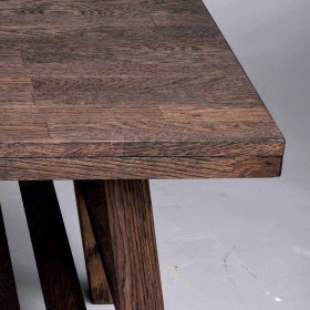 Couchtisch Mossiv aus Eiche Massivholz dunkel gebürstet – Ansicht 6