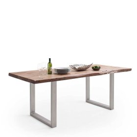 Esstisch Caucaia mit natürlicher Baumkante im Industry und Loft Stil – Ansicht 2