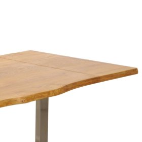 Esszimmertisch Varaldo aus Wildeiche Massivholz mit Metallgestell – Ansicht 5