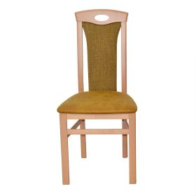 Stühle Esszimmer Romtada in Buchefarben und Ocker Gelb (2er Set) – Ansicht 2