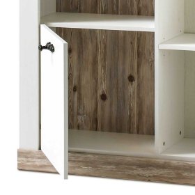 TV Wohnwand Flurencina im Landhaus Design in Weiß Pinie (vierteilig) – Ansicht 16