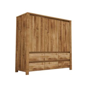 Massivholz Sideboard Rameira aus Wildeiche geölt 115 cm breit – Ansicht 1