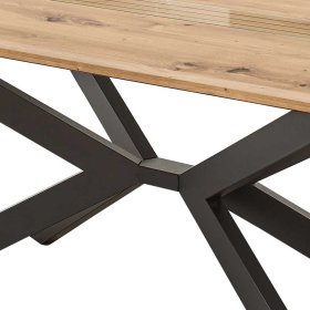 Tisch Esszimmer Luzie in Wildeichefarben melaminbeschichtet – Ansicht 4
