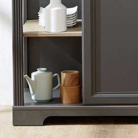 Sideboard Valgura in Dunkelgrau im Landhausstil – Ansicht 4