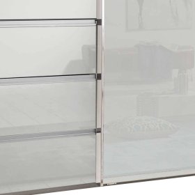 Schiebetürenschrank Concista mit sechs Schubladen in Weiß – Ansicht 4