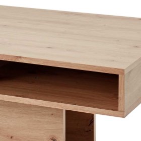 Couchtisch Corossol in modernem Design Eichefarben und Schwarz – Ansicht 3