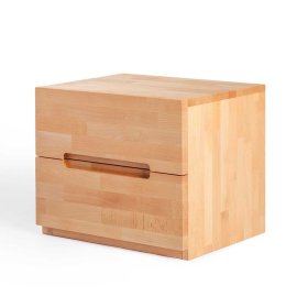 Nachtkonsole Trujano aus Kernbuche Massivholz 50 cm breit – Ansicht 2