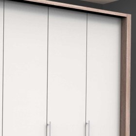 XL Schlafzimmerschrank Lolyana 3 türig mit neun Schubladen – Ansicht 5