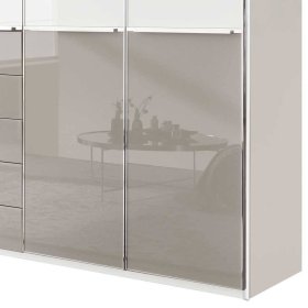 Drehtürschrank Latina in modernem Design Front glasbeschichtet – Ansicht 3