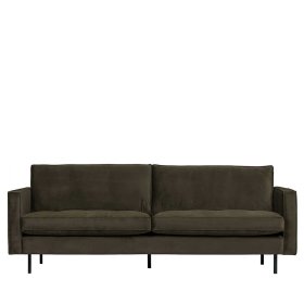 Sitzsofa Giulio in Dunkelgrün Samt 230 cm breit – Ansicht 2