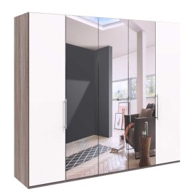 3 türiger Schlafzimmerkleiderschrank Rarian mit Spiegel modern – Ansicht 1