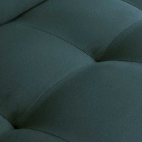 Retrostil Couch Maiwos in Petrol mit Samtbezug – Ansicht 8