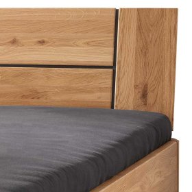 Franzoesisches Bett Vranjic aus Wildeiche Massivholz geölt – Ansicht 4