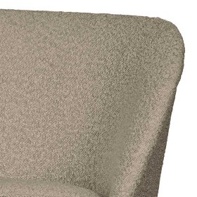 Boucle Sessel Merkur in Beige mit Vierfußgestell aus Metall – Ansicht 5