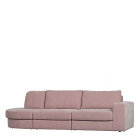 Rosa Sofa Kombination Trois 44 cm Sitzhöhe und 298 cm breit – Ansicht 1