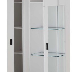 Wohnzimmervitrinenschrank Constantin mit LED Beleuchtung in modernem Design – Ansicht 6