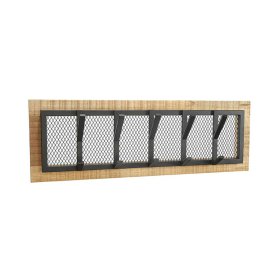 Hängegarderobe Milvara aus Mangobaum Massivholz und Metall im Loft Design – Ansicht 2