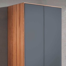 Garderobenschrank Cliva in Anthrazit mit Kernbuche Massivholz – Ansicht 3