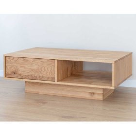 Wohnzimmer Tisch massiv Rusaly aus Wildeiche in modernem Design – Ansicht 2