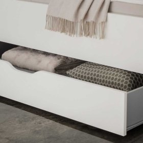 Schlafzimmerkomplettset Xarina in Weiß und Hellgrau mit Doppelbett (fünfteilig) – Ansicht 7