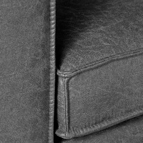 Polstersessel Irune in Anthrazit Microfaser mit Armlehnen – Ansicht 4