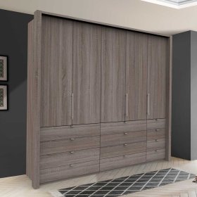 Panorama Schlafzimmerschrank Vasilio mit viel Stauraum modern – Ansicht 2