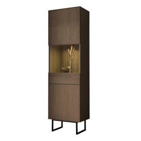 Vitrinenschrank Anuta 200 cm hoch in modernem Design – Ansicht 2