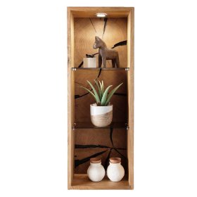 Echtholz Regal Camilla in Wildeichefarben 94 cm hoch – Ansicht 1