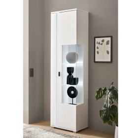 Vitrine Constantin mit LED Beleuchtung und Glastür – Ansicht 2