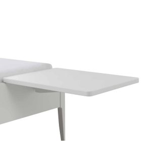 Doppelbett weiß lackiert Ledicato aus MDF im Skandi Design – Ansicht 5