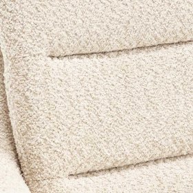 Cremefarbene Esstisch Stühle Velsamos aus Boucle Stoff und Metall (2er Set) – Ansicht 9