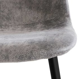 Polsterstühle Verdes in Hellgrau und Schwarz im Skandi Design (2er Set) – Ansicht 8